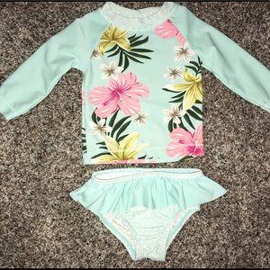 Rash guard and matching bottoms